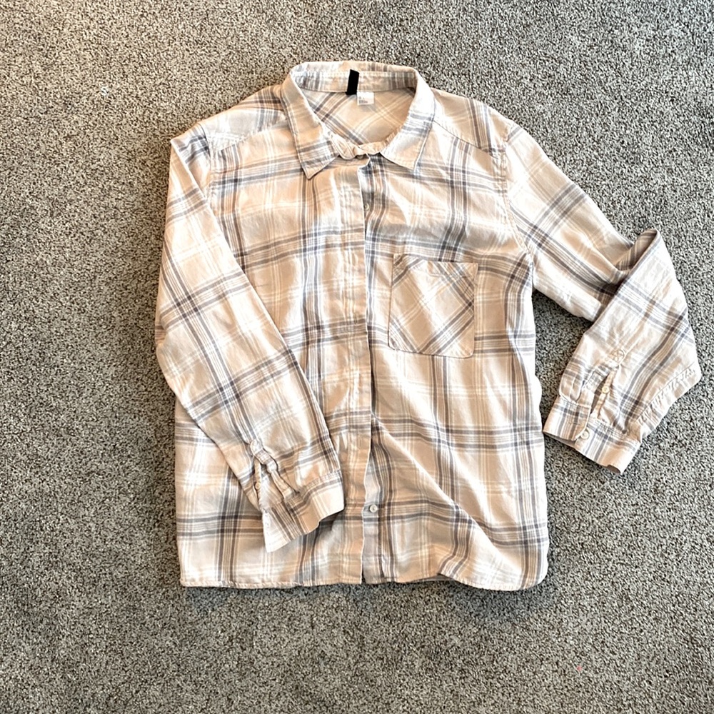 Long sleeve cotton button down